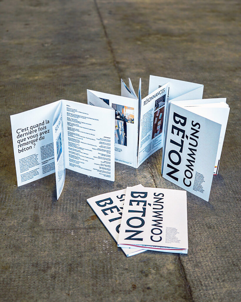 béton·communs books presented leporello